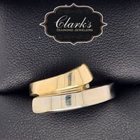 Clark's Diamond Jewelers - Gold Bypass Band