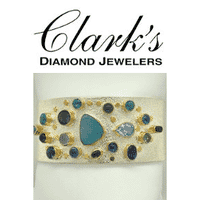 Clark's Diamond Jewelers - Sterling Silver w 22k V...